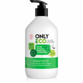 Onlyeco Płyn do mycia owoców i warzyw 500 ml cena 11,00zł