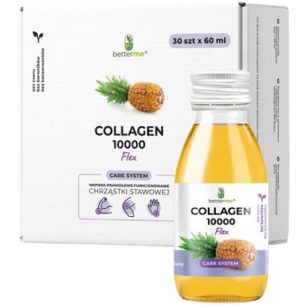 Betterme Collagen 10000 Flex shot kolagen rybi do picia na stawy kości mięśnie 30sztuk cena 254,90zł