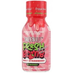 Shot konopny Green Out® Fresh Bomb Strong+ Strawberry truskawka 100ml Dutch Therapy cena 72,90zł