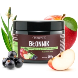 Skoczylas Błonnik z babki jajowatej, czarnej porzeczki i jabłka proszek 200g cena 45,00zł