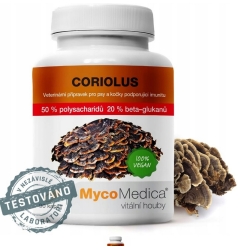 MycoMedica Coriolus 50% ekstrakt 90kapsułek PROMOCJA cena 162,90zł