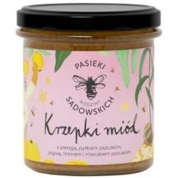 Krzepki miód 410g Pasieki Rodziny Sadowskich cena 49,00zł