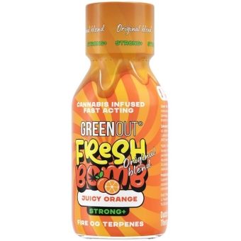 Shot konopny Green Out® Fresh Bomb Strong+ Juicy Orange pomarańcza 100ml Dutch Therapy cena 72,90zł