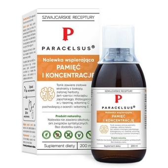 Aura Herbals Paracelsus Pamięć i koncentracja 200ml PROMOCJA cena 24,90zł