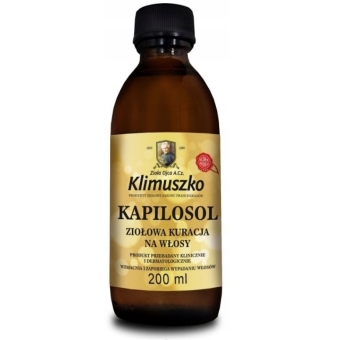 Klimuszko Kapilosol ziołowa kuracja na włosy 200ml cena 45,50zł