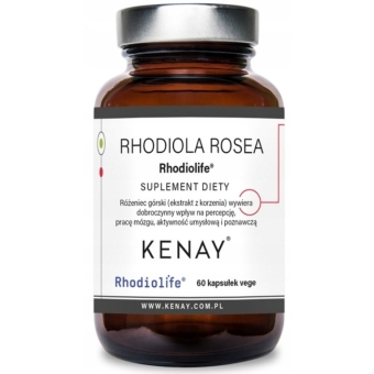 Kenay Różeniec górski Rhodiolife (Rhodiola rosea) 60kapsułek cena 95,95zł