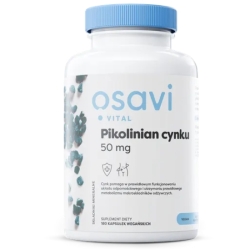 Osavi Pikolinian cynku 50mg 180kapsułek cena 74,90zł