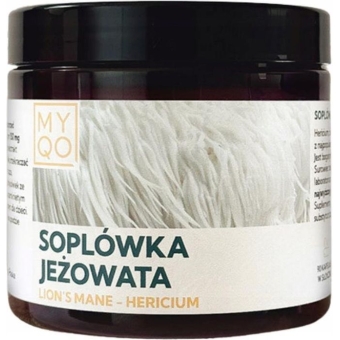 MYQO Soplówka Jeżowata Lion's Mane Hericium Ekstrakt 500mg 90kapsułek cena 99,90zł