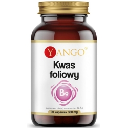 Yango Kwas Foliowy Witamina B9 90kapsułek cena 30,40zł