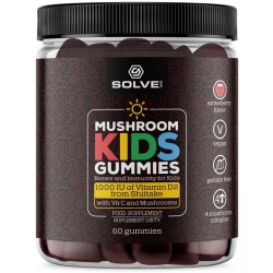 Mushroom Kids Gummies D2 Żelki dla dzieci z witaminami D2 i C 60żelek Solve Labs cena 89,00zł