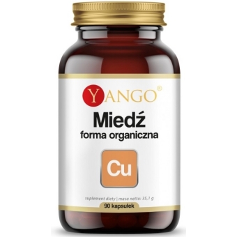 Yango Miedź Forma Organiczna 90kapsułek cena 20,50zł