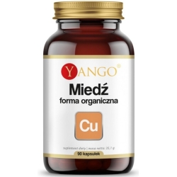 Yango Miedź Forma Organiczna 90kapsułek cena 19,90zł