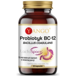Yango Probiotyk BC-12 Bacillus coagulans 30kapsułek cena 63,50zł