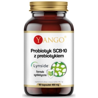 Yango Probiotyk SCB-10 z prebiotykiem 90kapsułek cena 75,90zł