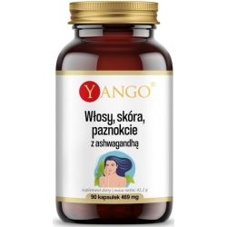 Yango Włosy Skóra Paznokcie z Ashwagandhą 90kapsułek cena 40,50zł