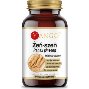 Yango Żeń-szeń właściwy (Panax ginseng) 90kapsułek cena 28,90zł