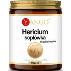 Yango Hericium Soplówka Ekstrakt 10% Polisacharydów Proszek (100 porcji) 50g cena 80,90zł
