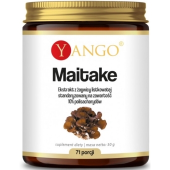 Yango Maitake Ekstrakt 10% polisacharydów Proszek (71 porcji) 50g cena 67,90zł