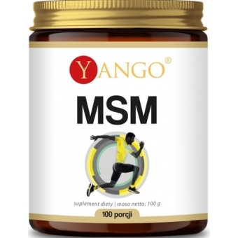 Yango MSM Siarka organiczna Ekstrahowana z DMSO Proszek (100 porcji) 100g cena 25,90zł