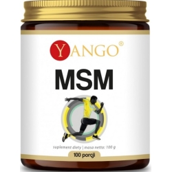 Yango MSM Siarka organiczna Ekstrahowana z DMSO Proszek (100 porcji) 100g cena 24,50zł