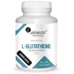 Aliness L-Glutathione reduced 500mg 100kapsułek Vege cena 99,90zł