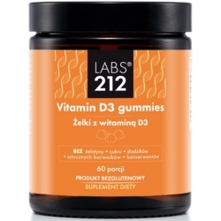 LABS212 Vitamin D3 gummies Żelki z witaminą D3 60sztuk cena 72,00zł