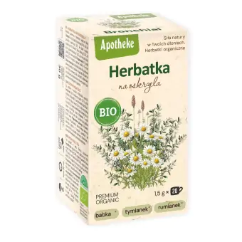 Herbatka na oskrzela z tymiankiem BIO 20 saszetek Apotheke cena 8,65zł