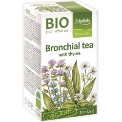 Herbatka na oskrzela z tymiankiem BIO 20 saszetek Apotheke cena 8,65zł