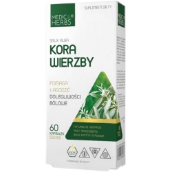 Medica Herbs Kora Wierzby (Salix Alba) 550mg 60kapsułek cena 26,90zł