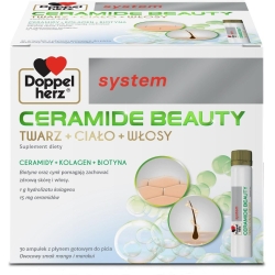 Doppelherz System Ceramide Beauty (Twarz + Ciało + Włosy) 30ampułek po 25ml PROMOCJA cena 103,90zł