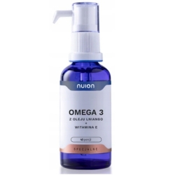 Puromedica Nuion Omega 3 z oleju lnianego + witamina E 50ml cena 69,00zł