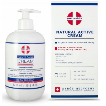 ZESTAW 2x Beta-Skin Natural Active Cream krem nawilżający 500ml cena 179,00zł
