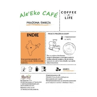 Ale'Eko CAFÉ Kawa Mielona Indie 250 g Coffee for Life cena 41,90zł