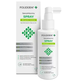 Poliderm Spray na zmiany skórne dla psa i kota 100ml cena 48,90zł
