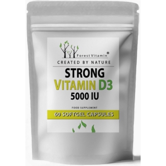 Witamina D3 5000IU 60kapsułek Forest Vitamin PROMOCJA cena 9,50zł
