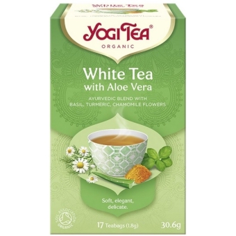 Yogi Tea Herbata biała z aloesem 17saszetek cena 12,99zł