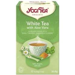 Yogi Tea Herbata biała z aloesem 17saszetek cena 13,15zł