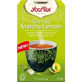 Yogi Tea Herbata zielona matcha cytrynowa 17saszetek cena 12,99zł