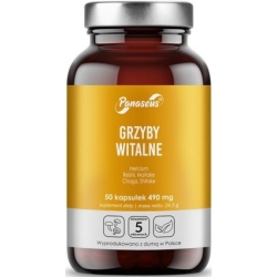 Yango Panaseus Grzyby witalne 50kapsułek cena 34,50zł