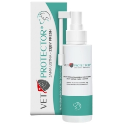VET PROTECTOR Płyn do higieny jamy ustnej psa i kota 100ml cena 49,98zł