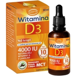 Witamina D3 krople 30ml Asepta cena 22,90zł