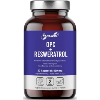 Yango Panaseus OPC + Resweratrol 50kapsułek cena 40,50zł