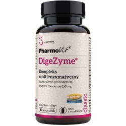 Pharmovit Digezyme® Kompleks multienzymatyczny 150mg 60kapsułek cena 29,90zł