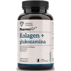 Pharmovit Kolagen + Glukozamina 90kapsułek cena 38,10zł
