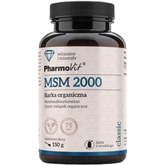 Pharmovit MSM 2000 Siarka organiczna 150g cena 23,40zł
