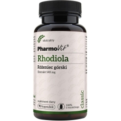 Pharmovit Rhodiola (Różeniec górski) ekstrakt 4:1 140mg 90kapsułek cena 29,90zł