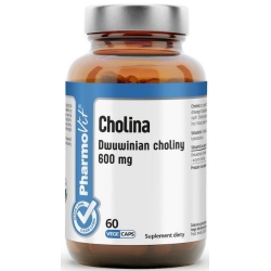 Pharmovit Clean Label Cholina 600mg 60kapsułek cena 20,90zł