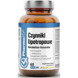 Pharmovit Clean Label Czynniki lipotropowe 60kapsułek cena 32,00zł