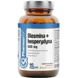 Pharmovit Clean Label Diosmina + Hesperydyna 500mg 60kapsułek cena 45,90zł