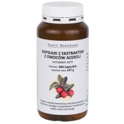 Sanct Bernhard Acerola 300kapsułek cena 65,79zł